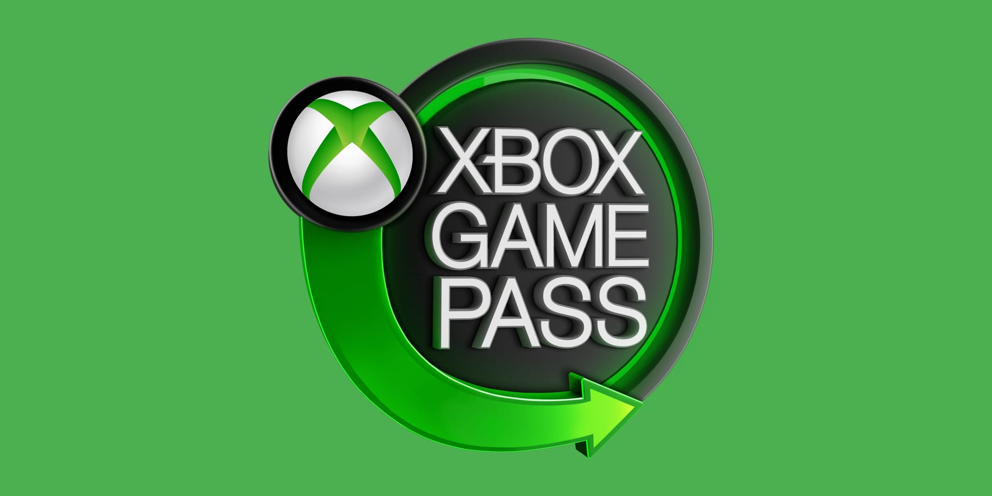 xbox game pass logo on a green background