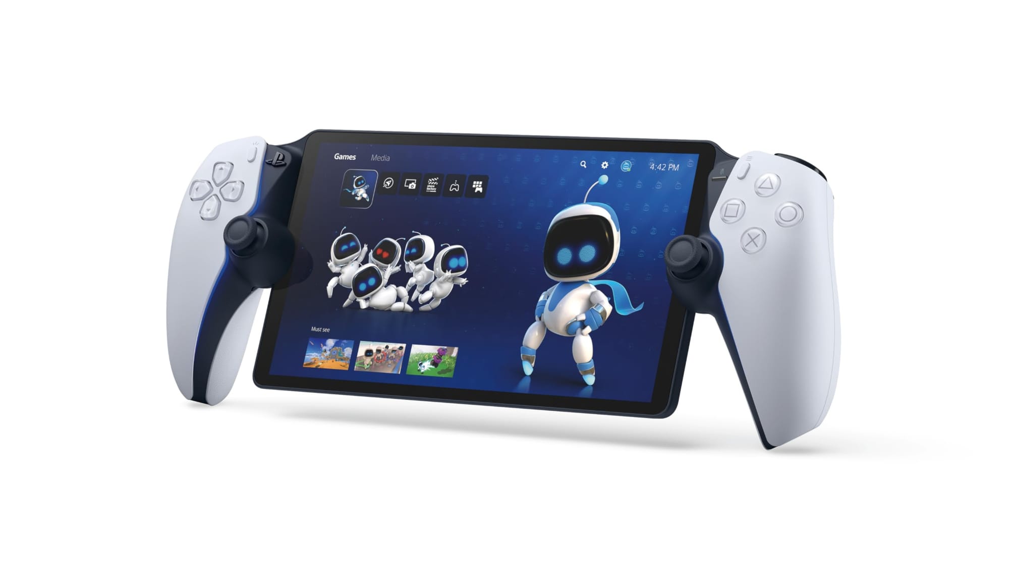 astro bot on a playstation portal.